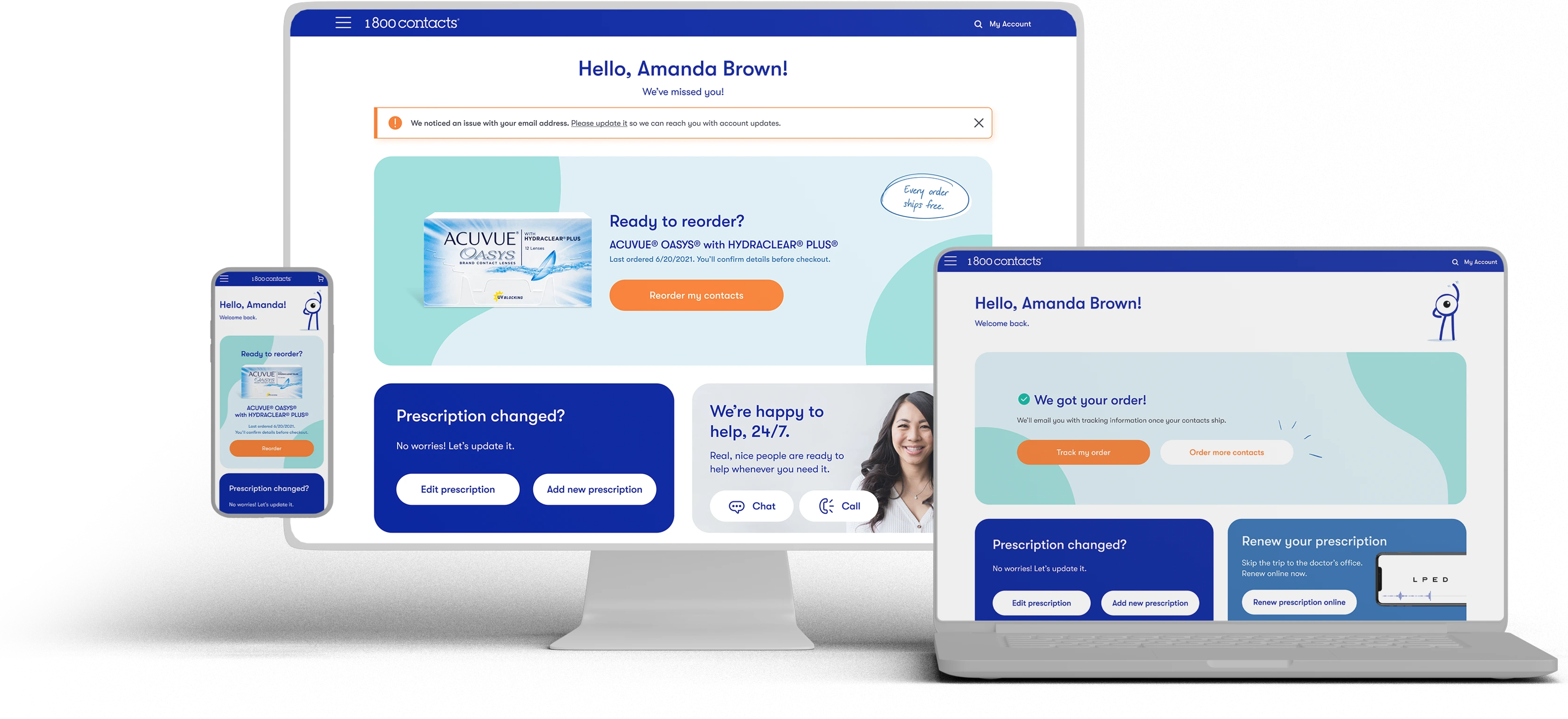 Return Customer Dashboard