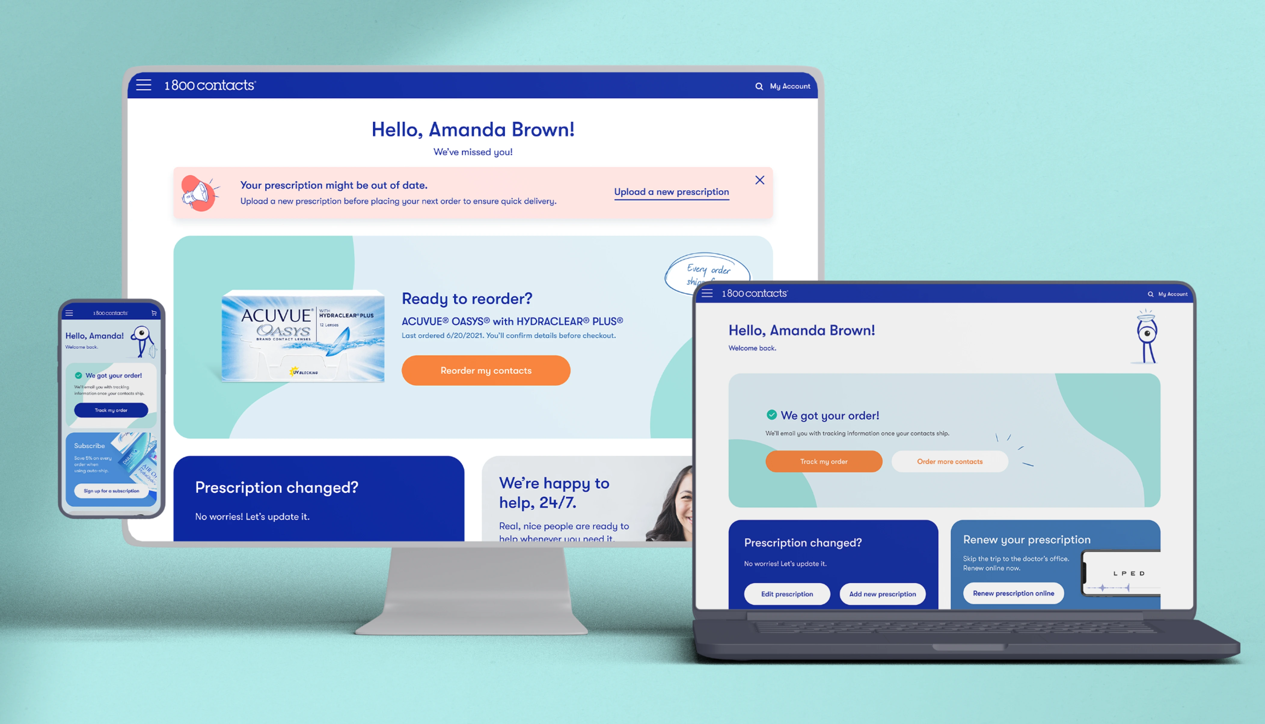 Return Customer Dashboard